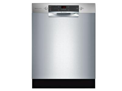 24" Bosch 300 Series Recessed Handle Special Application Dishwasher - SGE53X55UC