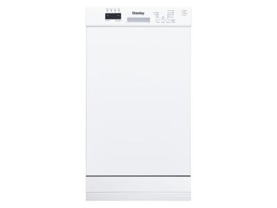 18" Danby Built-in Dishwasher With Front Controls In White - DDW18D1EW