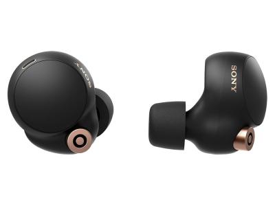 Sony WF1000XM4/B Wireless Noise-cancelling Headphones In Black -