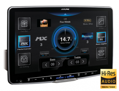 Alpine Halo11 Digital Multimedia Receiver With 11-inch Hd Display and Hi-res Audio Playback - ILX-F511