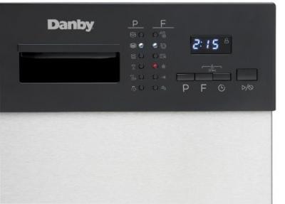 18" Danby Stainless Built-In Dishwasher - DDW1804EBSS