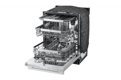 24" LG STUDIO Top Control Smart Dishwasher with QuadWash and TrueSteam  - LSDTS9882S
