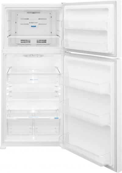Frigidaire Top Mount Refrigerator LED Lighting In White - FFTR2045VW