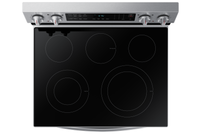 30" Samsung 6.3 Cu. Ft. Freestanding Electric Range With Air Fry And Wi-fi In Stainless Steel - NE63A6511SS