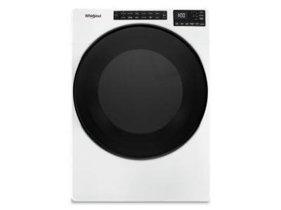 27" Whirlpool 7.4 Cu. Ft. Electric Wrinkle Shield Front Load Dryer - YWED5605MW