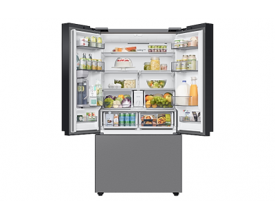 36" Samsung 24 Cu. Ft. Bespoke French Door Counter Depth Refrigerator with Beverage Center - F-RF24BB66MTMT