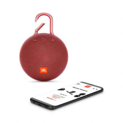 JBL A full-featured waterproof portable Bluetooth speaker with surprisingly powerful sound.-JBLCLIP3RED