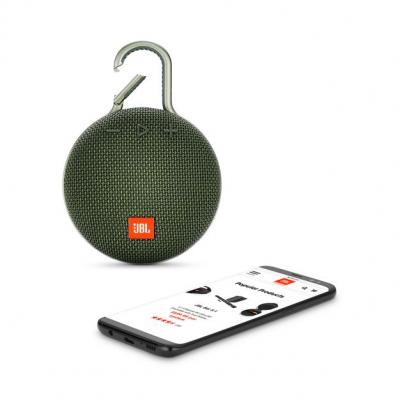 JBL A full-featured waterproof portable Bluetooth speaker with surprisingly powerful sound.-JBLCLIP3GRN