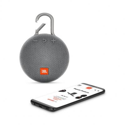 JBL A full-featured waterproof portable Bluetooth speaker with surprisingly powerful sound.-JBLCLIP3GRY