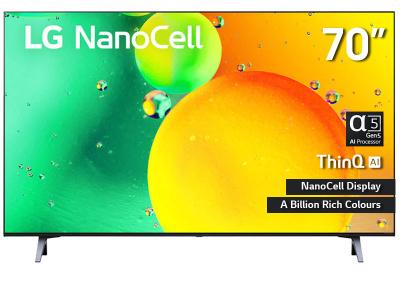 70" LG 70NANO75UQA 4K LED TV with ThinQ AI