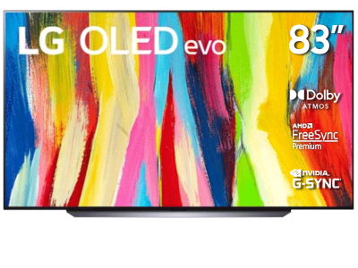 83" LG OLED83C2PUA 4K OLED Evo with Thinq AI TV