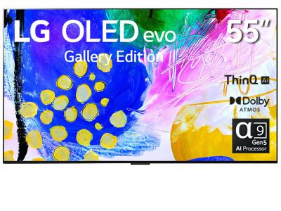 55" LG OLED55G2PUA 4K OLED evo Gallery Edition TV with AI ThinQ