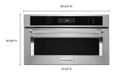 30" KitchenAid 1.4 Cu. Ft. Built In Microwave Oven With Convection Cooking - KMBP100ESS