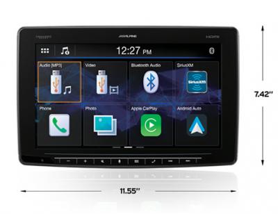 Alpine Halo11 Multimedia Receiver With 11 Inch Floating Touchscreen Display - ILX-F411