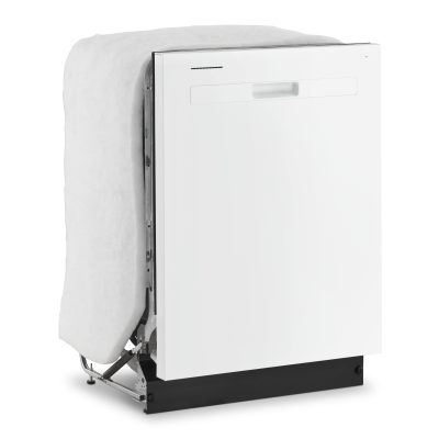 24" Whirlpool 55 DBA Quiet Dishwasher with Adjustable Upper Rack in White - WDP560HAMW