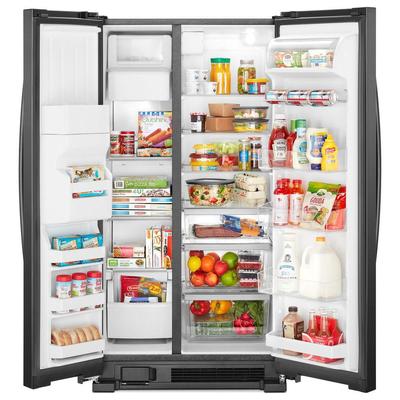 33" Whirlpool 21 Cu. Ft. Side-by-Side Refrigerator - WRS321SDHB