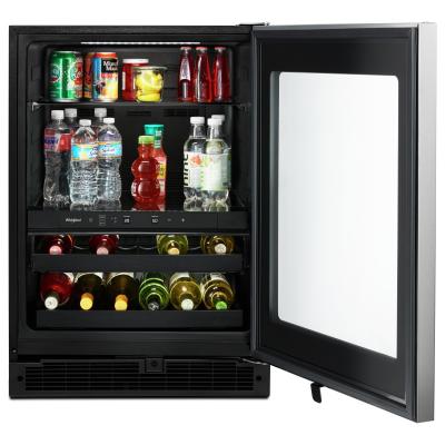 24" Whirlpool 5.2 Cu. Ft. Undercounter Beverage Center with Towel Bar Handle - WUB35X24HZ