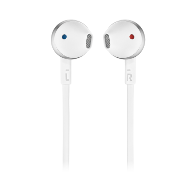 JBL TUNE 205BT Wireless Earbud Headphones In Silver - JBLT205BTSILAM 
