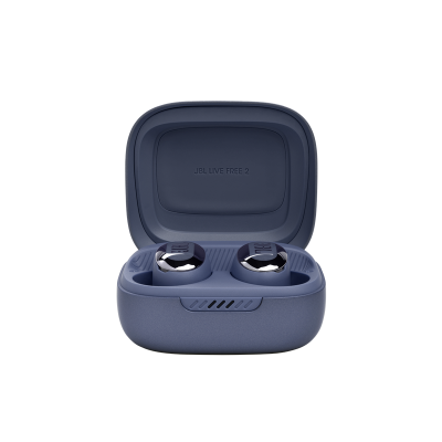 JBL True Wireless Noise Cancelling Earbuds in Blue - JBLLIVEFREE2TWSUAM