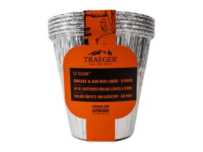 Traeger 5 Pack Ez Clean Grease And Ash Keg Liner  - BAC608
