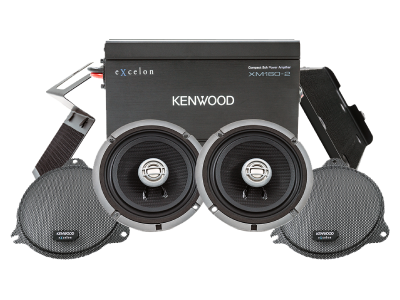 Kenwood Front Amplifier Package For 2014 Plus Harley-Davidson Motorcycles - P-HD1F