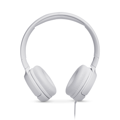 JBL Tune 500 Wired On-Ear Headphones - JBLT500WHTAM