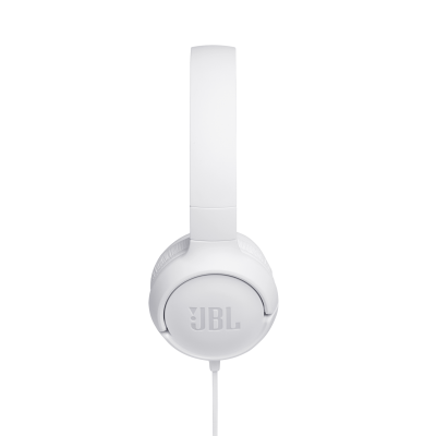 JBL Tune 500 Wired On-Ear Headphones - JBLT500WHTAM