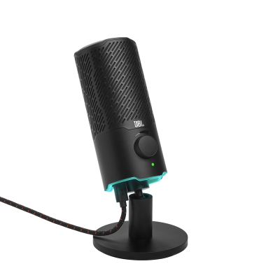 JBL Quantum Stream Dual Pattern Premium USB Microphone for Streaming Recording and Gaming - JBLQSTREAMBLKAM