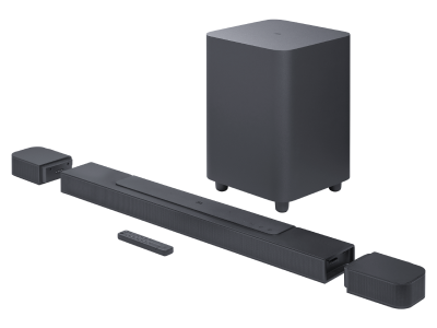 JBL 5.1 Channel BAR 700 Soundbar with Detachable Surround Speakers and Dolby Atmos - JBLBAR700PROBLKAM
