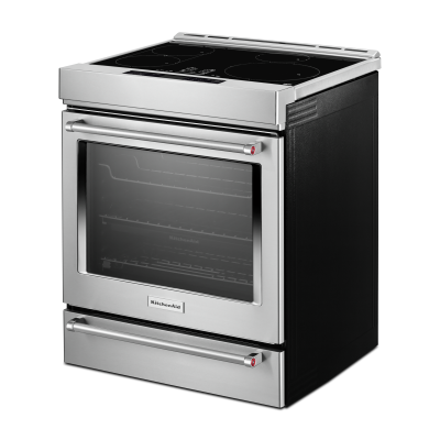 30" KitchenAid Slide-In Induction Range with Air Fry Technology in Stainless Steel - KSIS730PSS