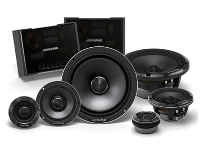 6.5" Alpine Status Hi-Resolution 3-Way Component Speaker Set - HDZ-653