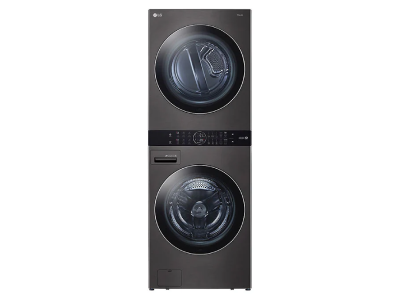 27" LG Single Unit Front Load WashTower with Center Control 5.2 Cu. Ft. Washer and 7.4 Cu. Ft. Gas Dryer - WKGX201HBA