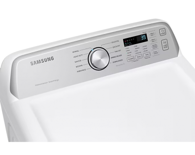 27" Samsung 7.4 Cu. Ft. 3500 Series Smart Electric Top Load Dryer - DVE47CG3500WAC