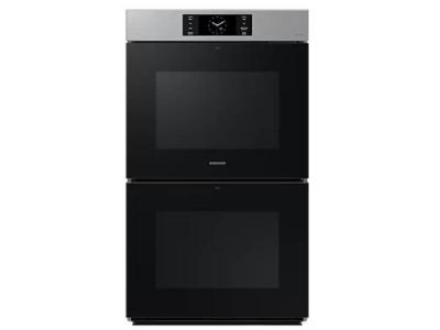 30" Samsung 10.2 cu. ft. Double Wall Oven with Steam Cook - NV51CG700DSRAA