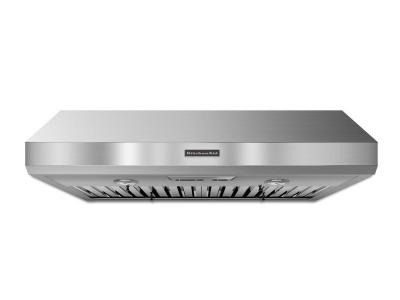 36" KitchenAid Commercial-Style Under-the-Cabinet Hood With 600 CFM  - KXU8036YSS