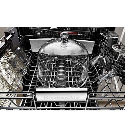 24" KitchenAid Dishwasher with Third Level Rack and PrintShield Finish, Pocket Handle - KDPE234GBS