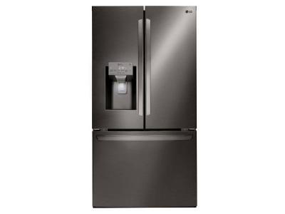 36" LG 28 Cu.ft Black Stainless Steel French Door Refrigerator - LFXS28968D