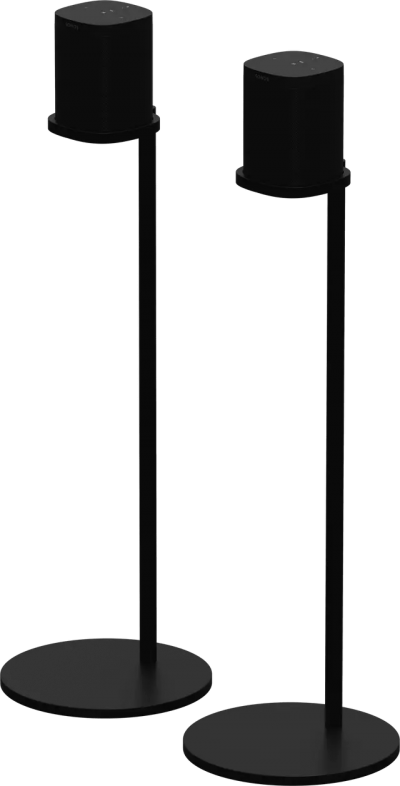 Sonos Speaker Stands For Sonos One and One SL Or Play:1 in Black - SS1FSWW1BLK