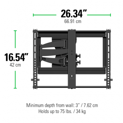 Sanus Full-Motion Wall Mount For 37" - 55" TVs - VMF620