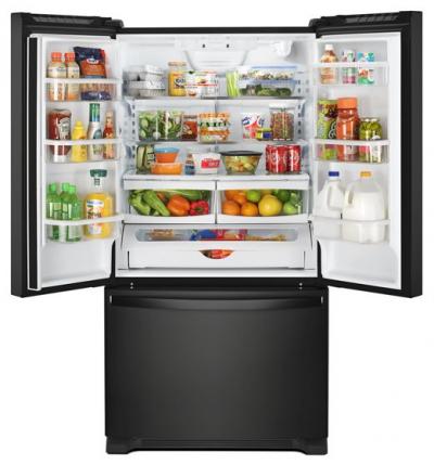 36" Whirlpool 25 Cu. Ft. French Door Refrigerator with Water Dispenser - WRF535SWHB