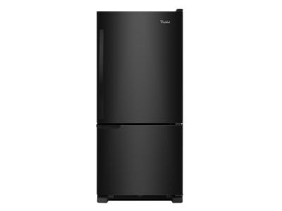 30" Whirlpool 19 Cu. Ft. Bottom-Freezer Refrigerator - WRB119WFBB