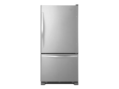 33" Whirlpool 22 Cu. Ft. Bottom-Freezer Refrigerator - WRB322DMBM