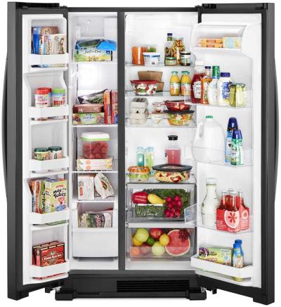 33" Whirlpool Side-by-Side Refrigerator - 22 cu. ft. WRS312SNHB