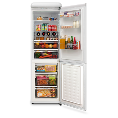 24" Epic 11 Cu. Ft. Capacity Retro Refrigerator in White - ERFF111W