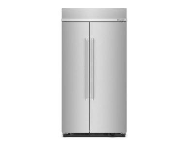 42" KitchenAid 25.5 Cu. Ft. Side By Side Built In Refrigerator - KBSN702MPS