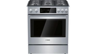 30" Bosch 800 Series Gas Slide-in Range in Stainless steel - HGI8056UC