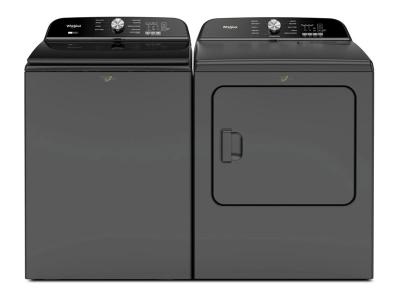 Whirpool 6.1 Cu. Ft. Top Load Washer and Top Load Electric Dryer - WTW6157PB-YWED6150PB