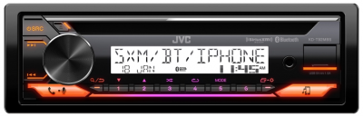 JVC Single Din CD Receiver with Featuring Bluetooth and USB - KD-T92MBS