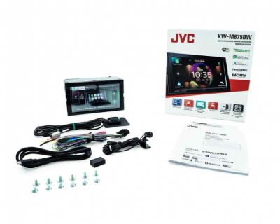 6.8" JVC Multimedia Receiver with Resistive Touch Monitor - KW-M875BW