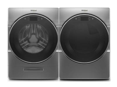 27" Whirlpool 5.8 cu.ft. I.E.C. Smart Front Load Washer and 7.4 cu.ft Smart Front Load Electric Dryer - WFW9620HC-YWED9620HC